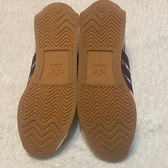 Adidas Metallic Silver and Deep Purple Sneakers - Picture 4 of 4